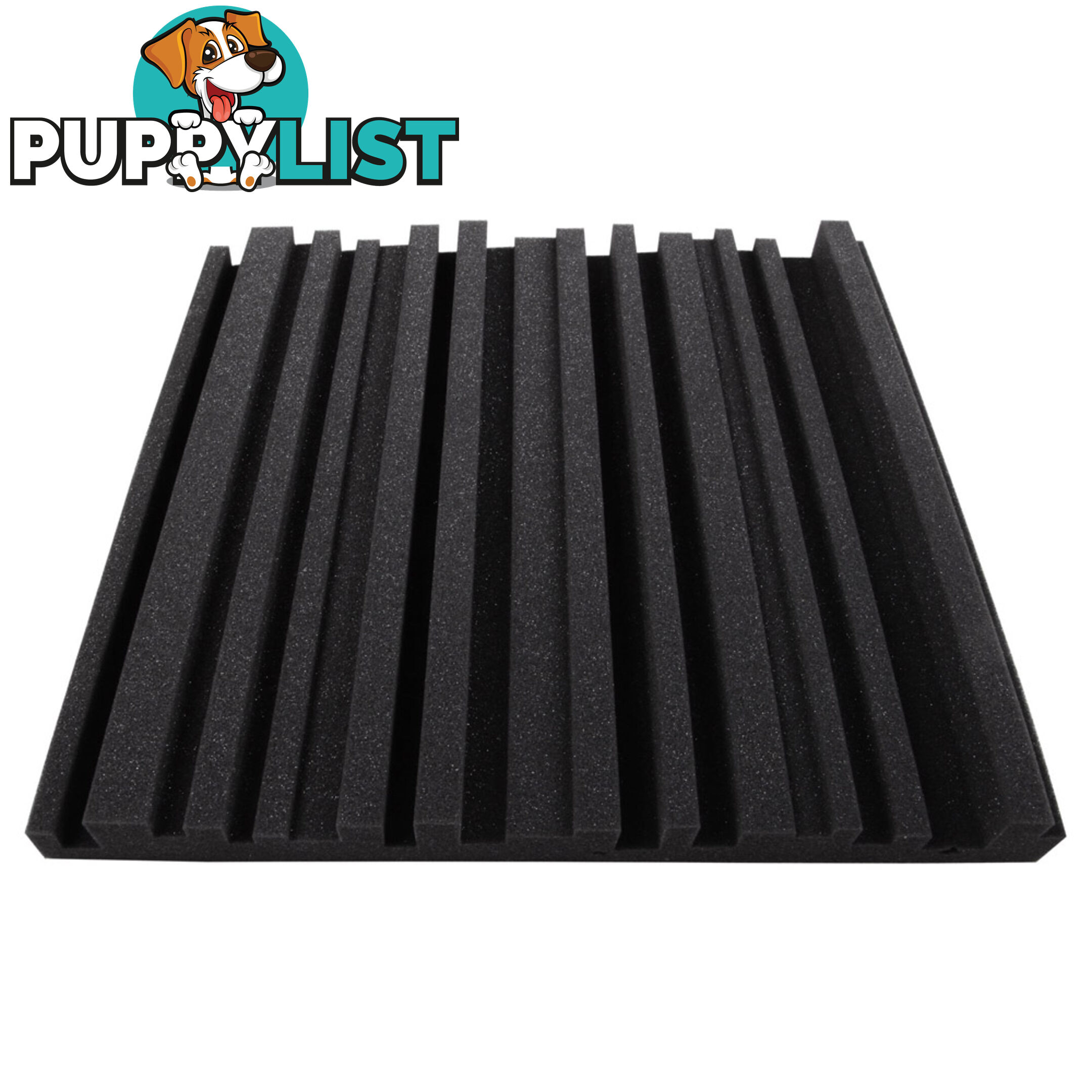 Set of 10 Studio Acoustic Foam Black