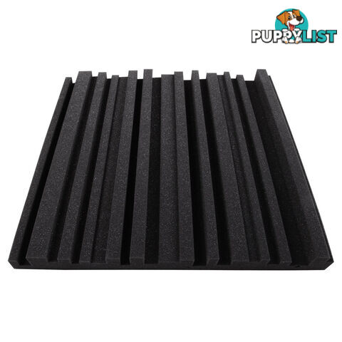 Set of 10 Studio Acoustic Foam Black