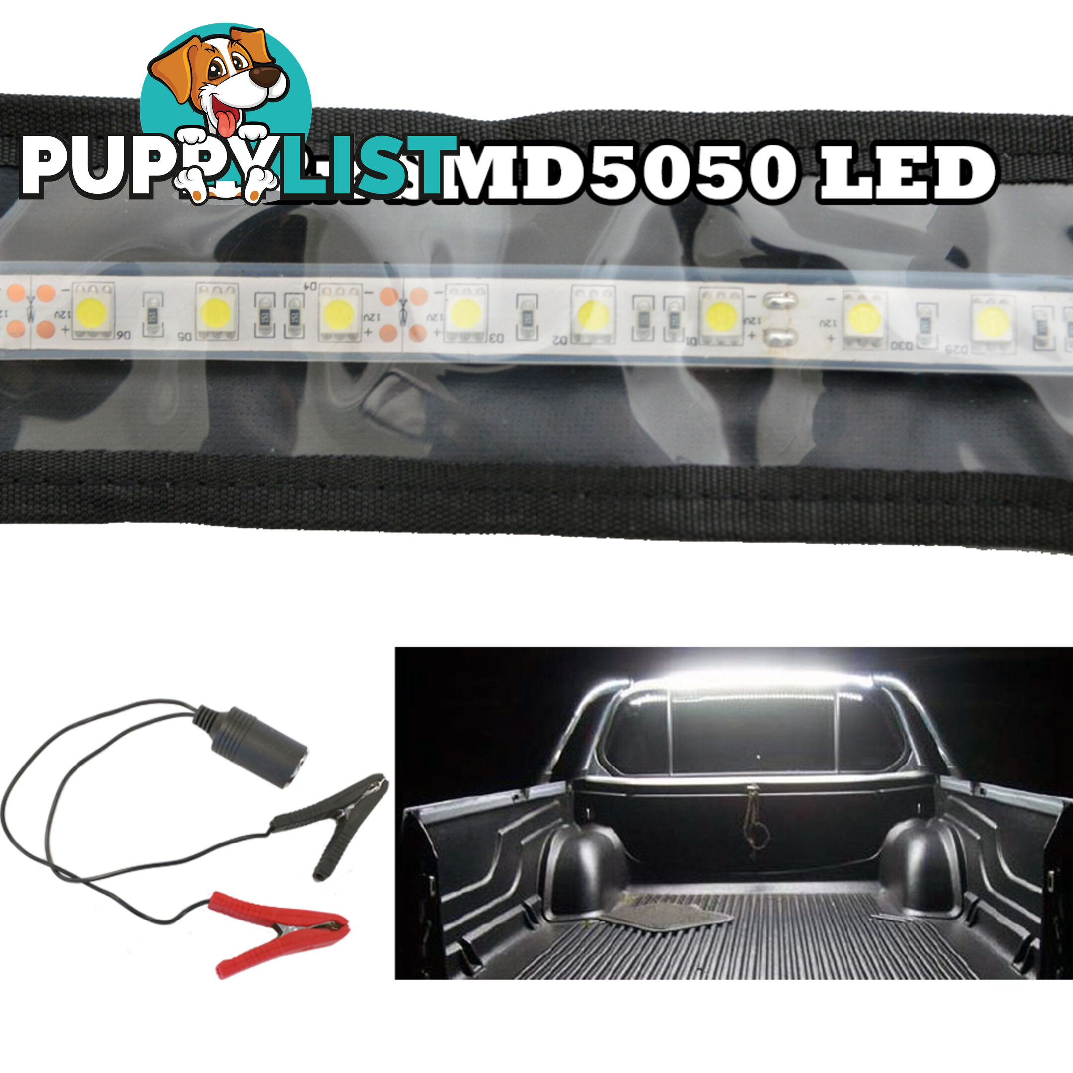 FLEXIBLE LED CAMPING LIGHT 5050 SMD CARAVAN BOAT WATERPROOF BAR STRIP 12V 1.3M