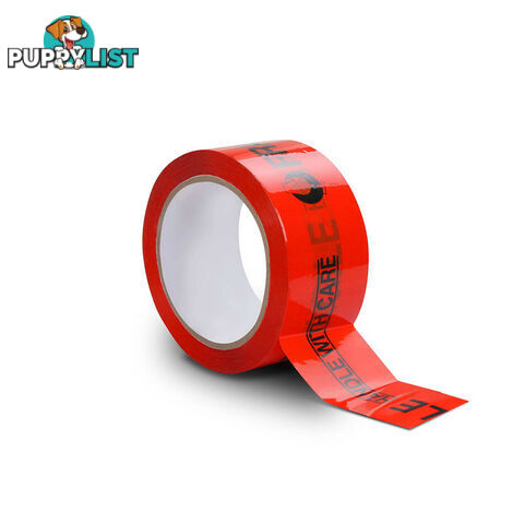 108 Rolls Red Fragile Tape 48mm x 75m