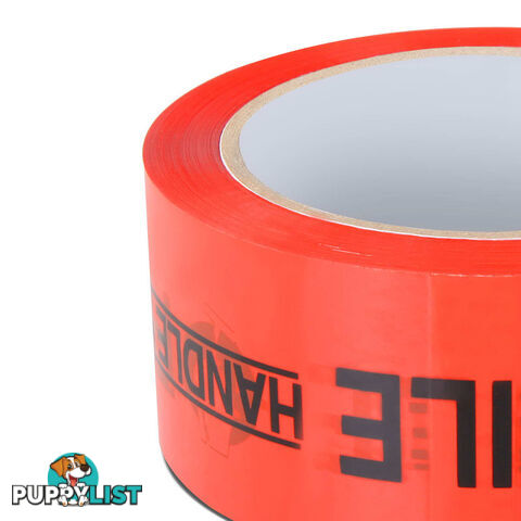 108 Rolls Red Fragile Tape 48mm x 75m