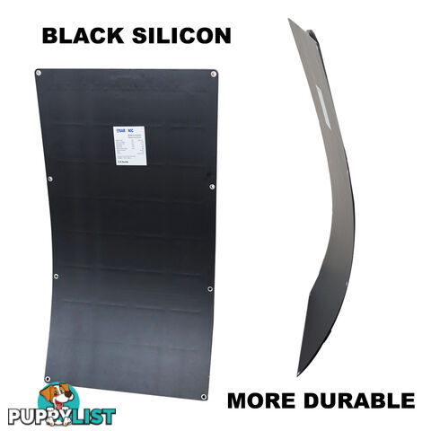 12V 100W Flexible Black Silicon Solar Panel Generator Power Mono Charging Kit