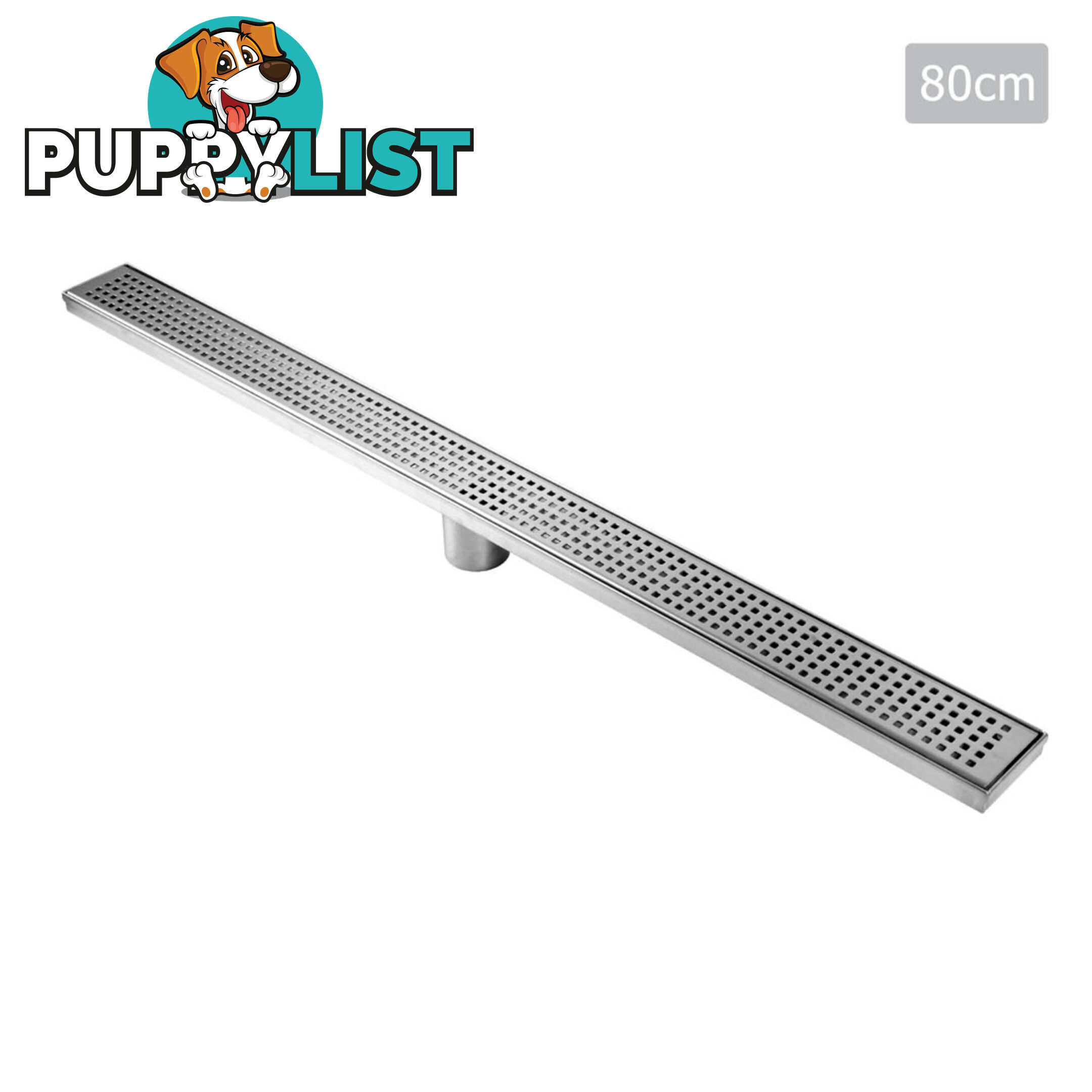 Square Stainless Steel Shower Grate Drain Floor Bathroom 800mm