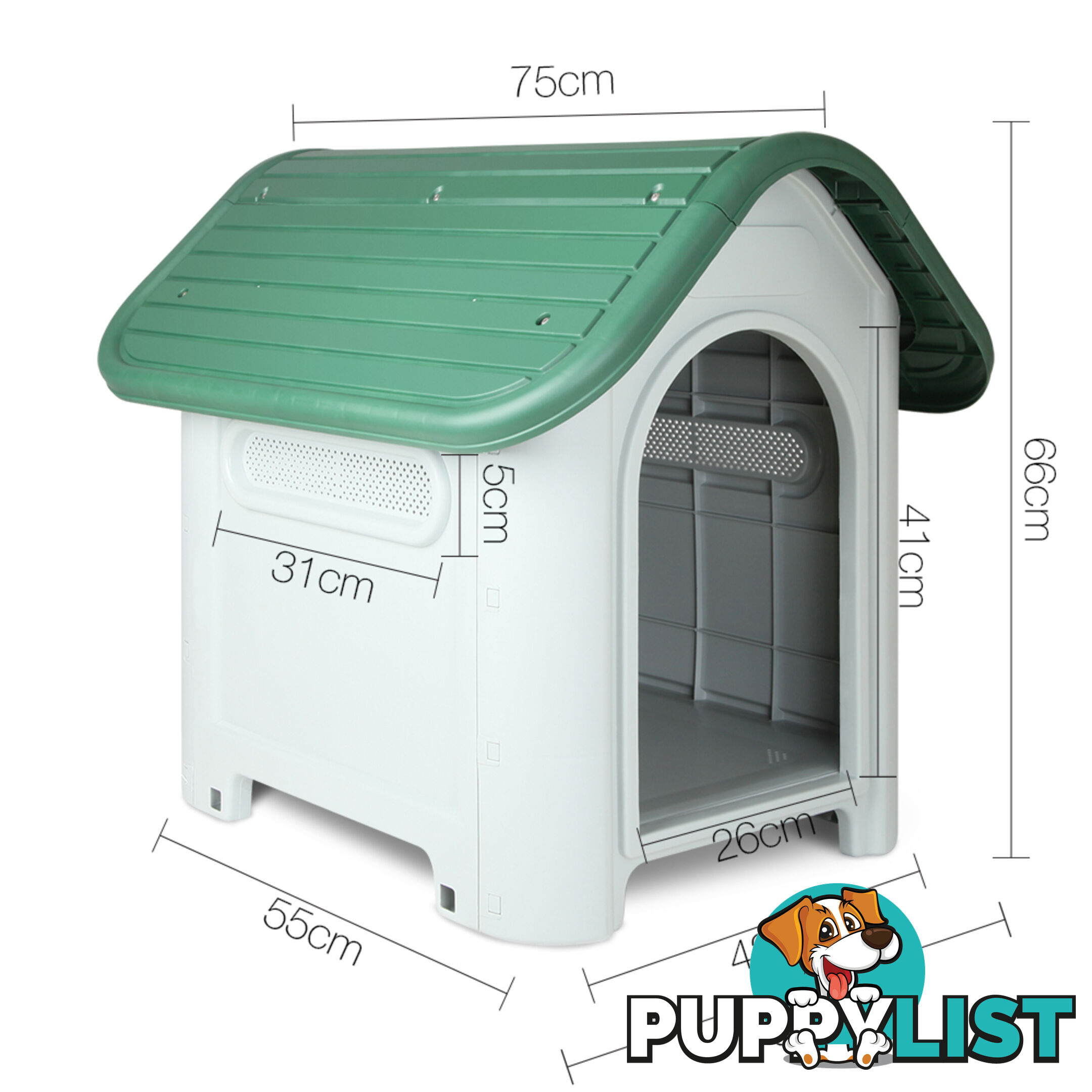 Green Dog Kennel _ 66CM