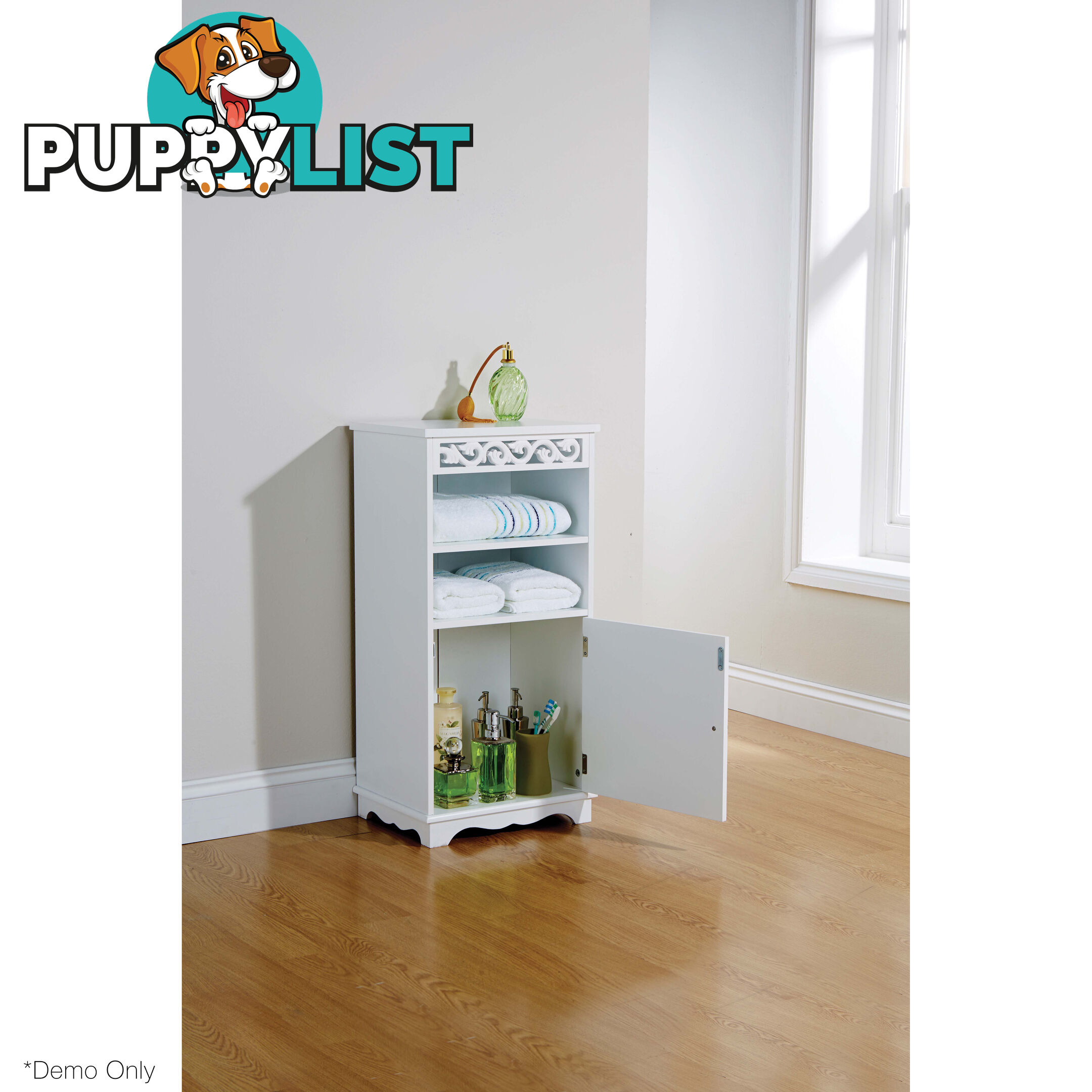 Lure Floor Cupboard in WHITE