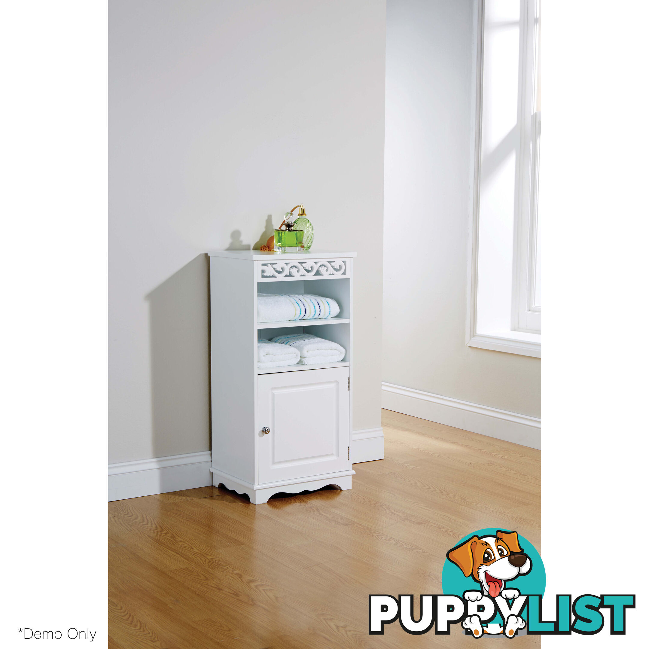 Lure Floor Cupboard in WHITE