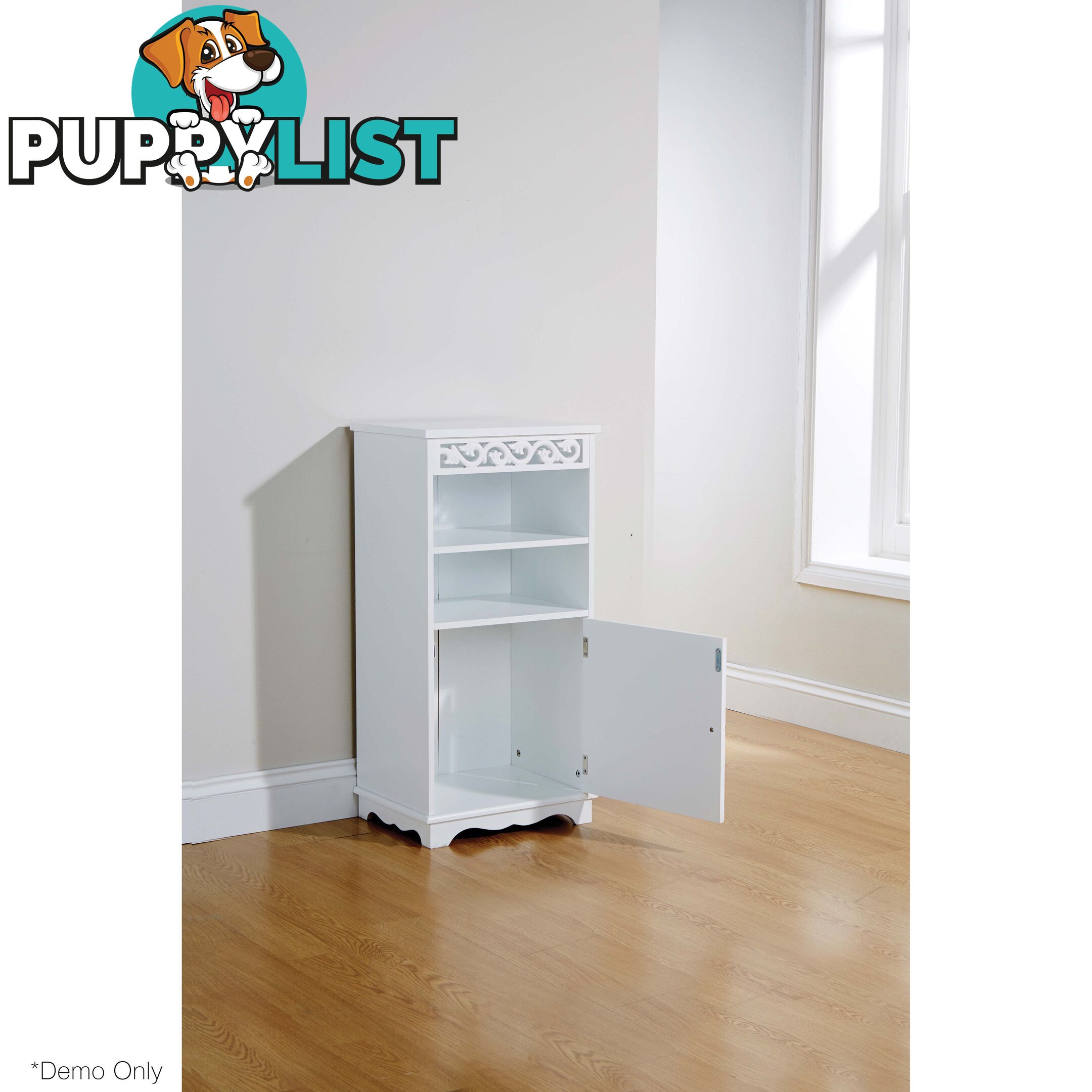 Lure Floor Cupboard in WHITE