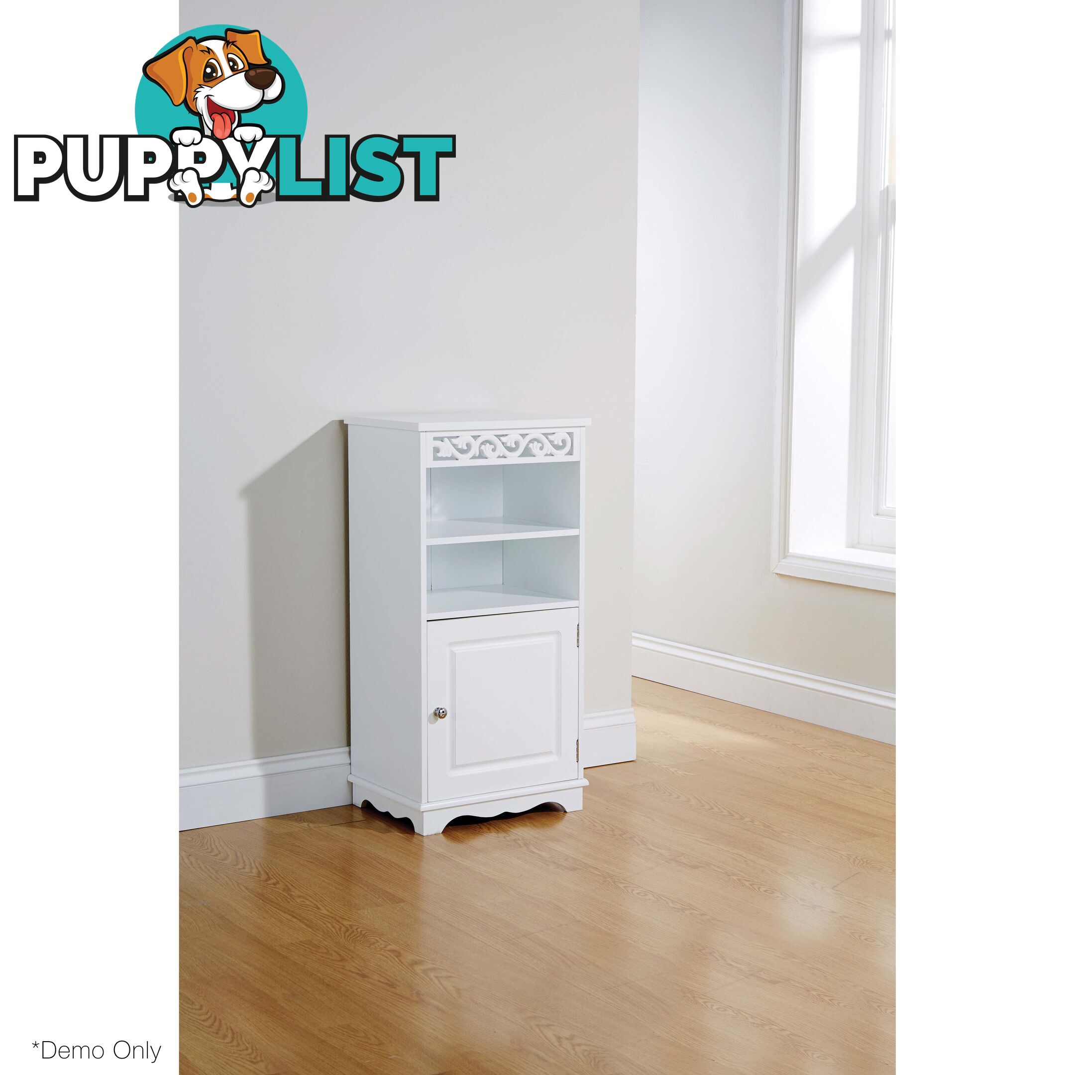 Lure Floor Cupboard in WHITE