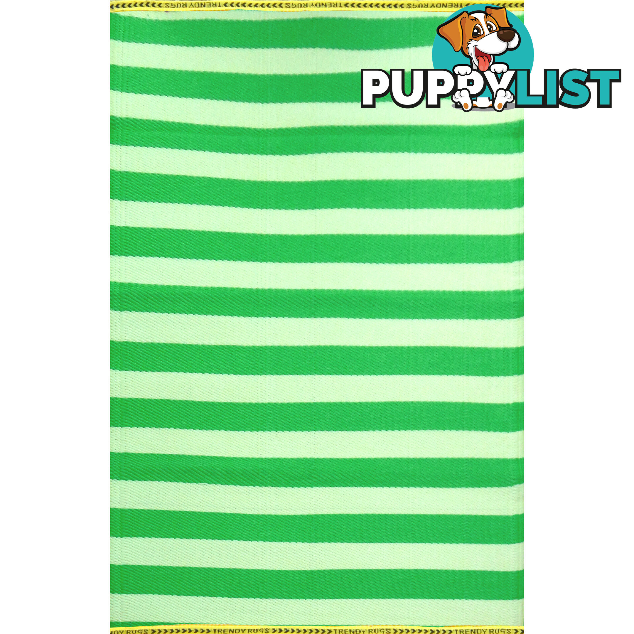 STRIPES Rug Green & Cream 150x240cm