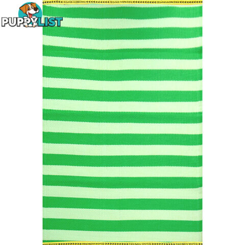 STRIPES Rug Green & Cream 150x240cm