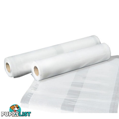 Set of 2 Vacuum Food Sealer Storage Roll 6m x 22cm