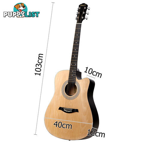 41" 5- Band EQ Electric Acoustic Guitar Full Size Natural