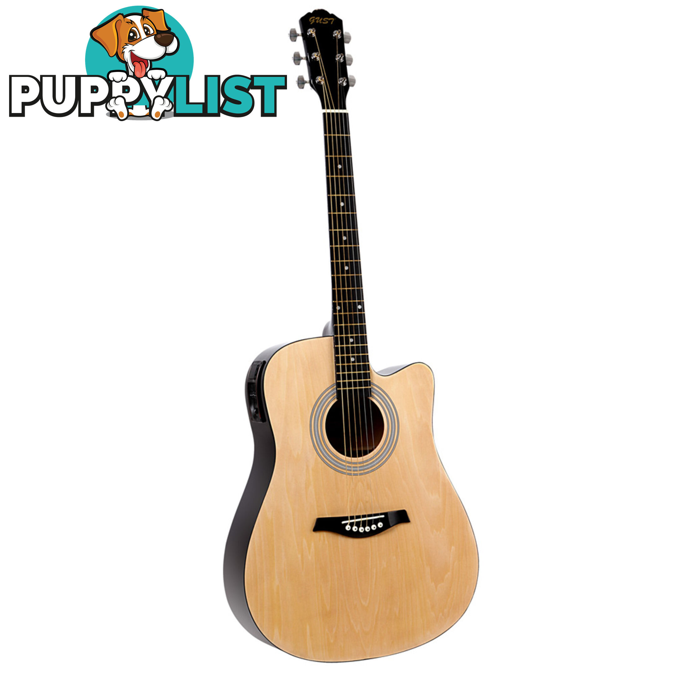 41" 5- Band EQ Electric Acoustic Guitar Full Size Natural