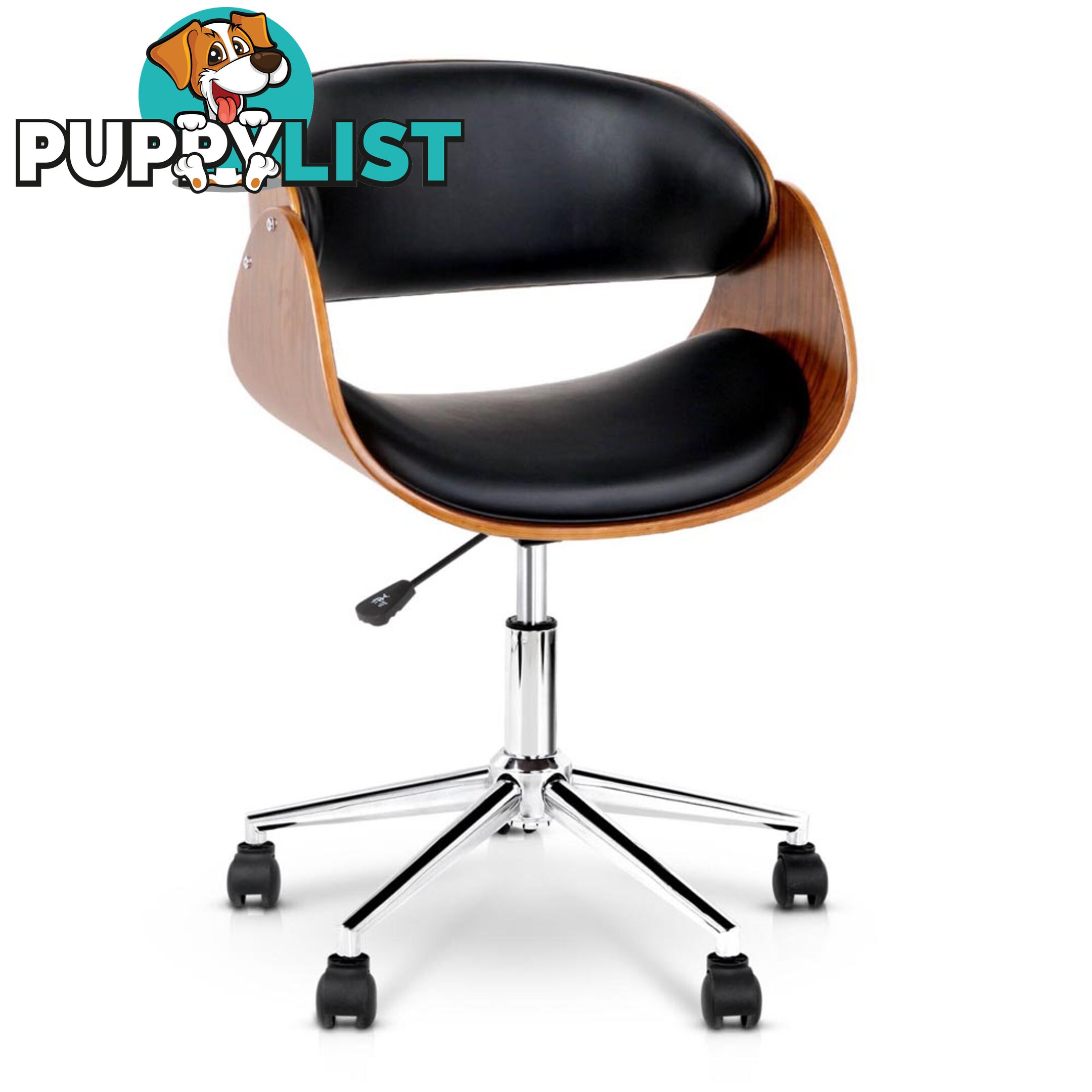 PU Leather Curved Office Chair