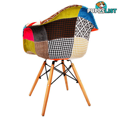 Set of 2 Replica Eames Armchairs Fabric