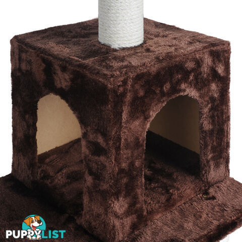 Cat Scratching Poles Post Furniture Tree House Brown