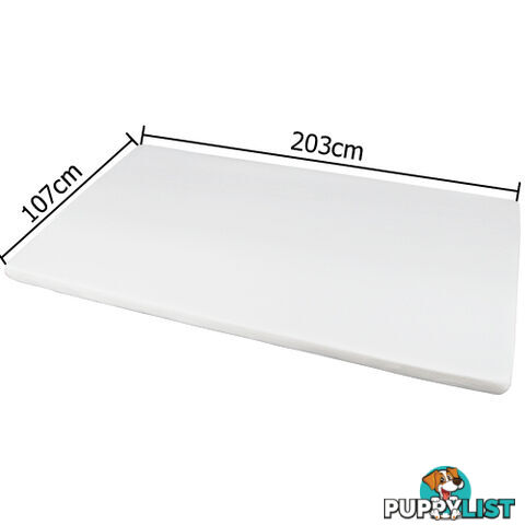 Visco Elastic Memory Foam Mattress Topper 7cm Kingle Single