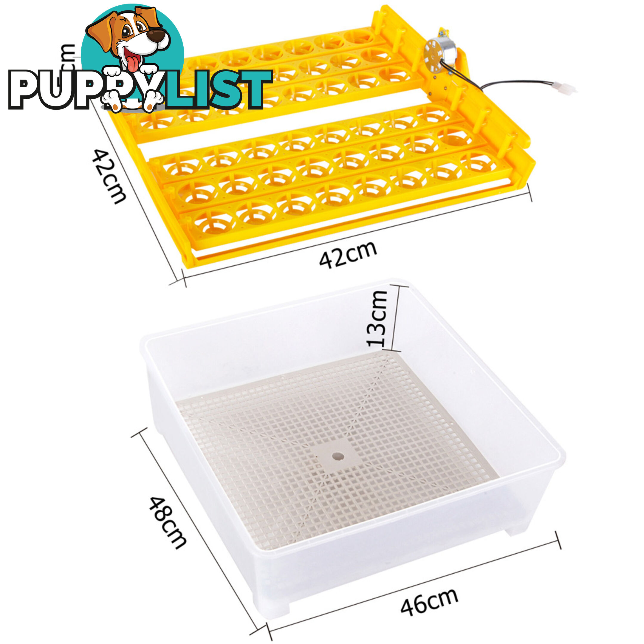 Automatic 48 Egg Incubator Yellow