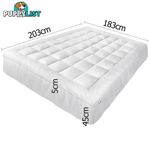 Pillowtop Mattress Topper Memory Resistant Protector Pad Cover King