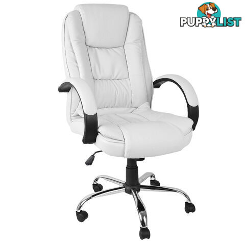 Executive PU Leather Office Computer Chair White