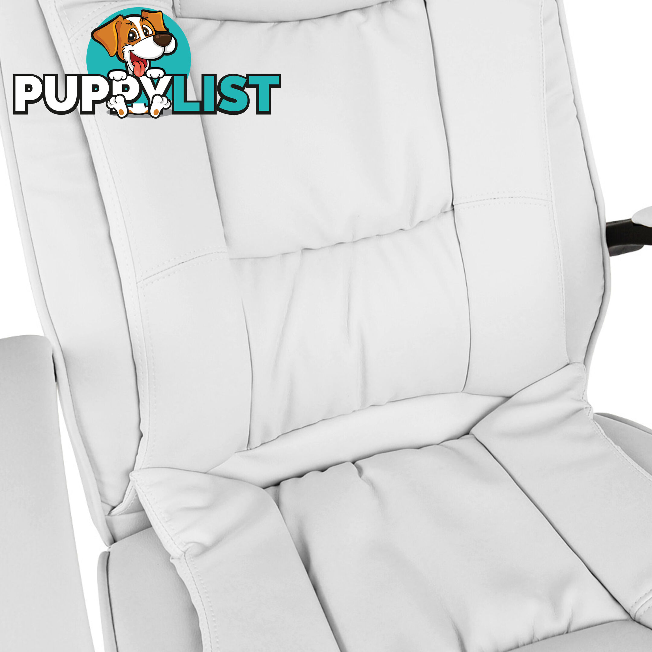 Executive PU Leather Office Computer Chair White