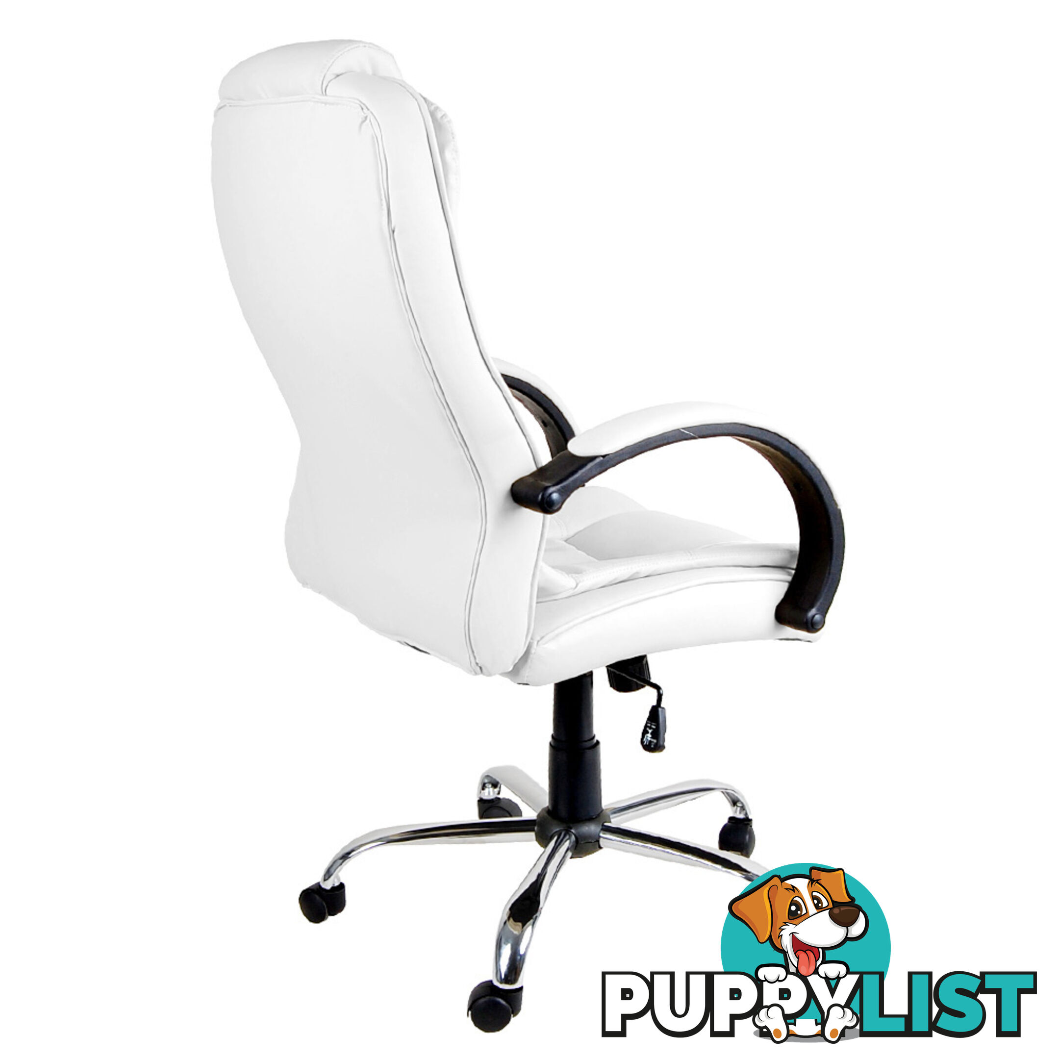 Executive PU Leather Office Computer Chair White