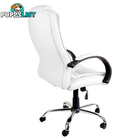 Executive PU Leather Office Computer Chair White