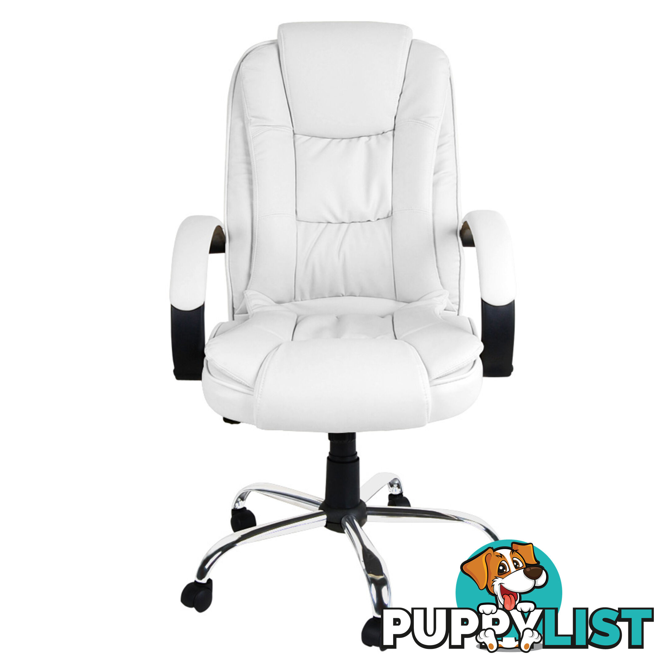 Executive PU Leather Office Computer Chair White