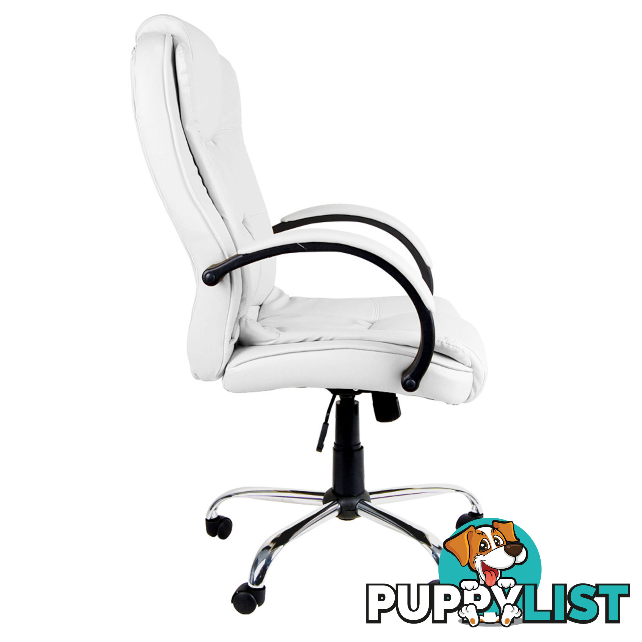 Executive PU Leather Office Computer Chair White