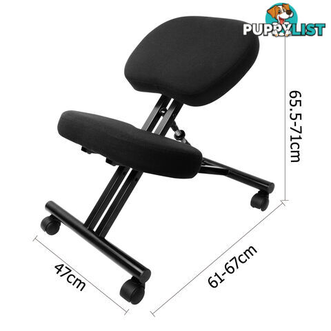 Adjustable Kneeling Chair Office Stool Black