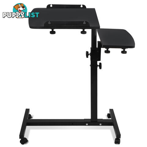 Rotating Mobile Laptop Adjustable Desk Black