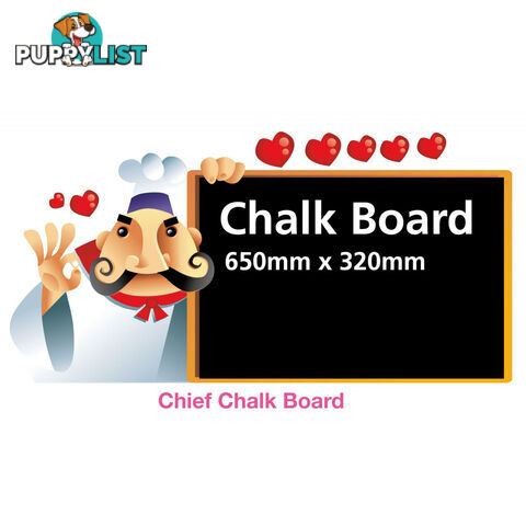 Funky Chef Menu Chalk Board Black Board Wall Stickers