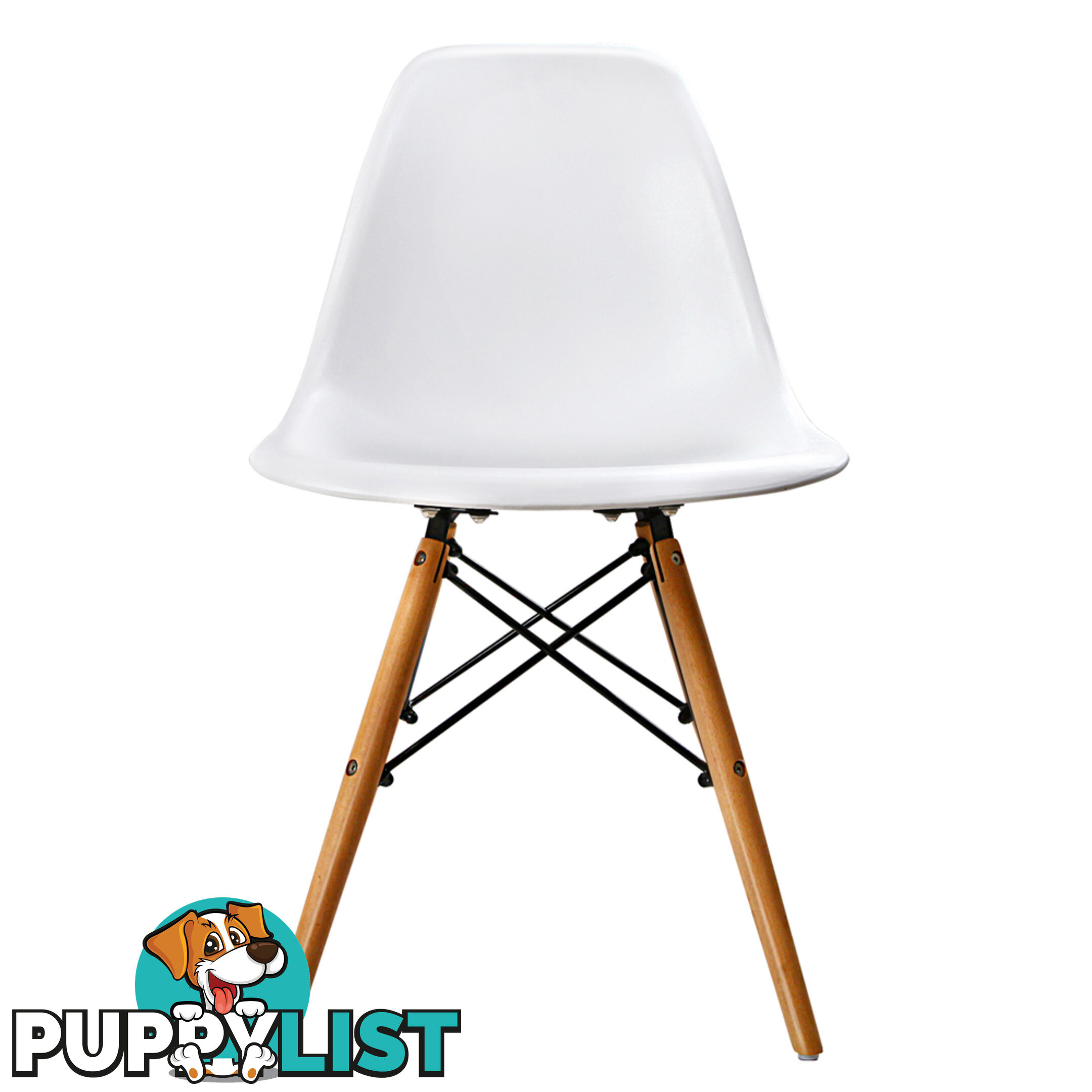 Set of 4 Dining Chair White