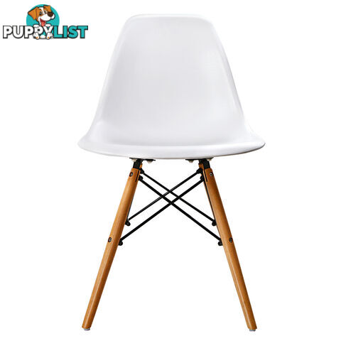 Set of 4 Dining Chair White