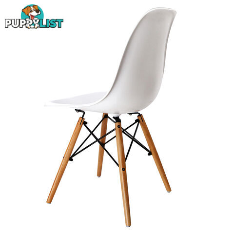 Set of 4 Dining Chair White