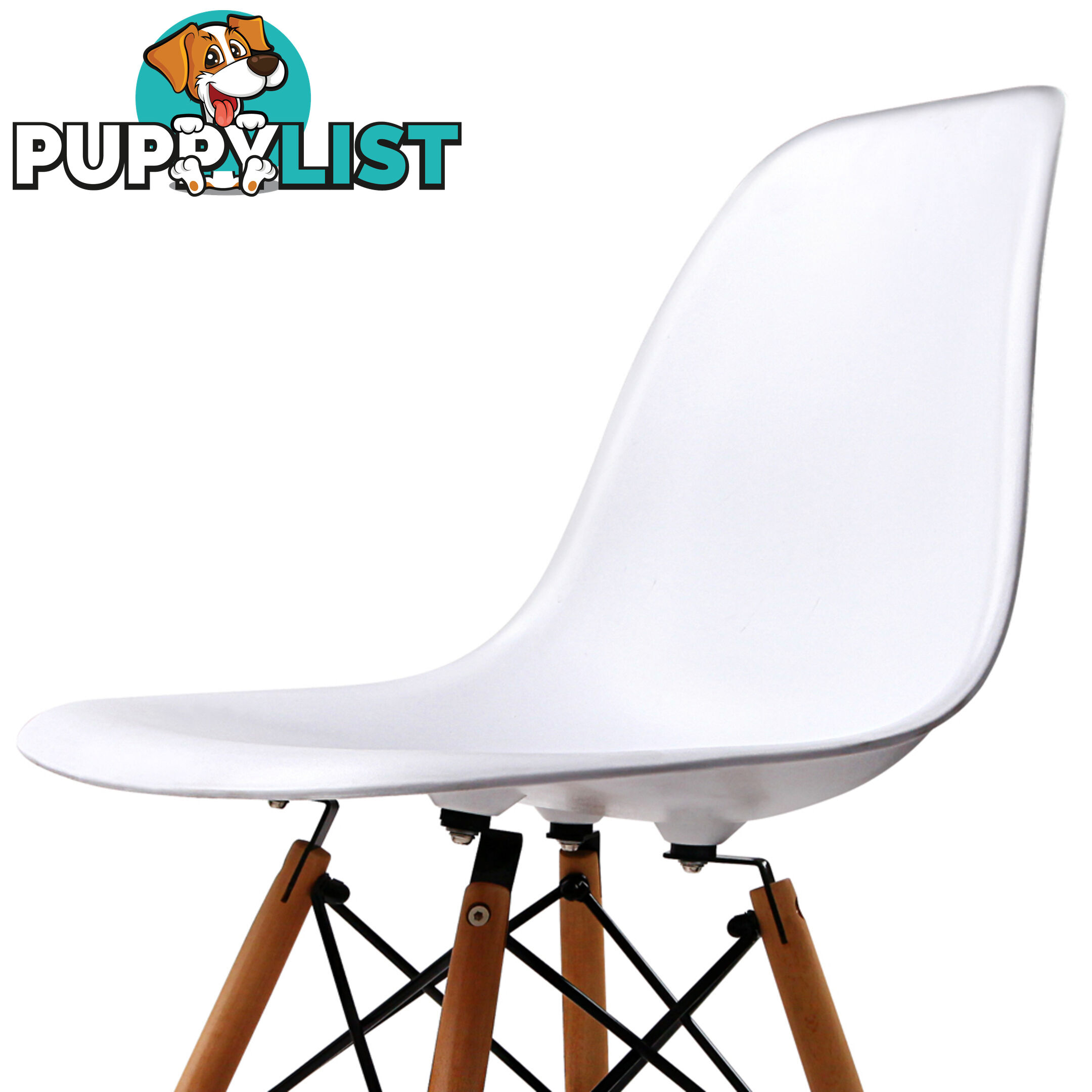 Set of 4 Dining Chair White