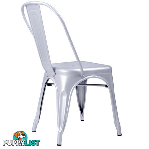 Set of 4 Replica Tolix Dining Metal Chair Gloss Metal