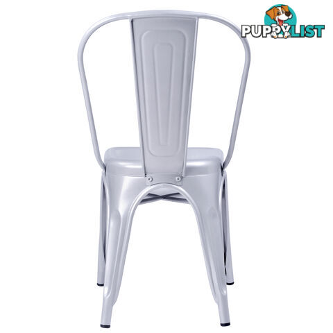 Set of 4 Replica Tolix Dining Metal Chair Gloss Metal