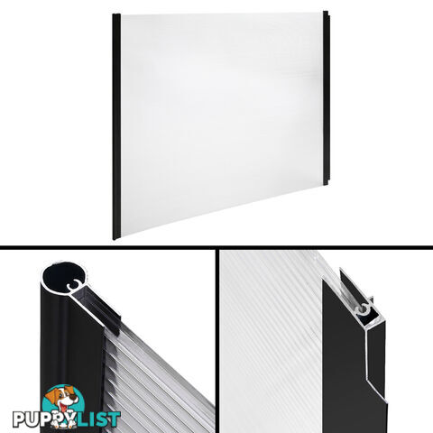 DIY Window Door Awning Cover Transparent 100 x 200cm