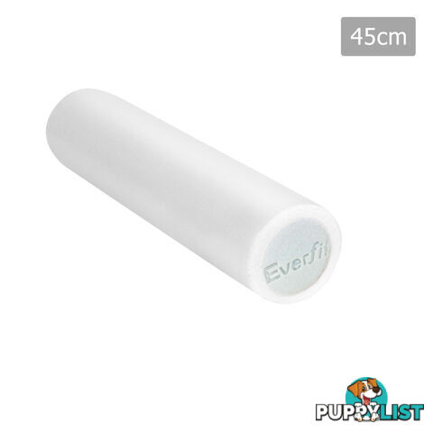 Yoga Gym Pilates EPE Stick Foam Roller White 45 x 15cm