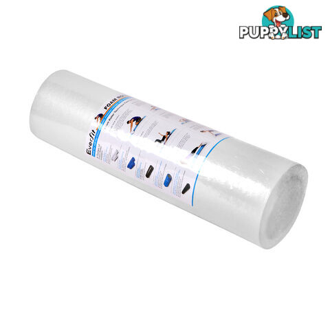 Yoga Gym Pilates EPE Stick Foam Roller White 45 x 15cm