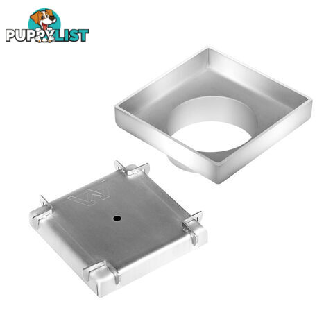 Set of 2 Square Stainless Steel Shower Grate Drain Floor Bathroom 75mm