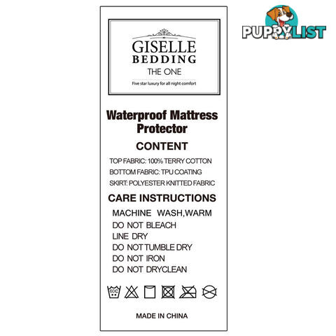 Waterproof Mattress Protector - King