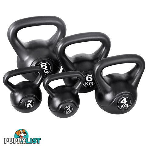 Set of 5 Kettle Bells Fitness Exercise Kit