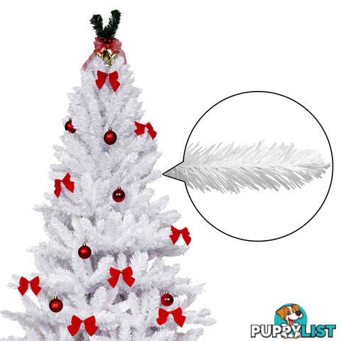 2.1M Christmas Tree With Decorations - White