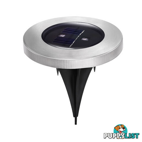 Set of 6 LED Solar Powered Garden Ground Light