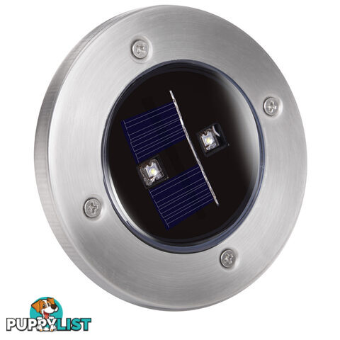 Set of 6 LED Solar Powered Garden Ground Light