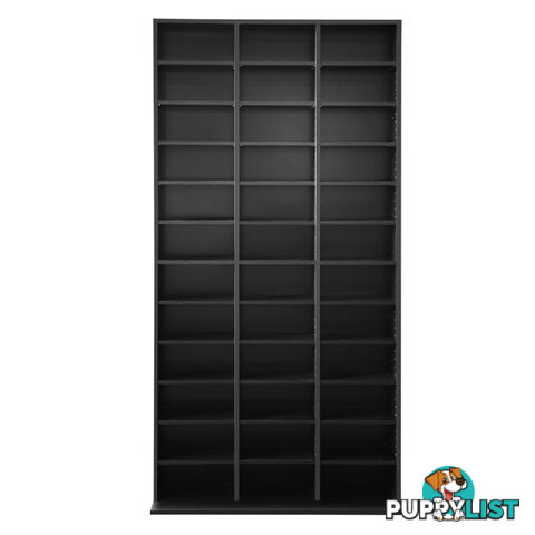 Adjustable CD DVD Book Storage Shelf Black