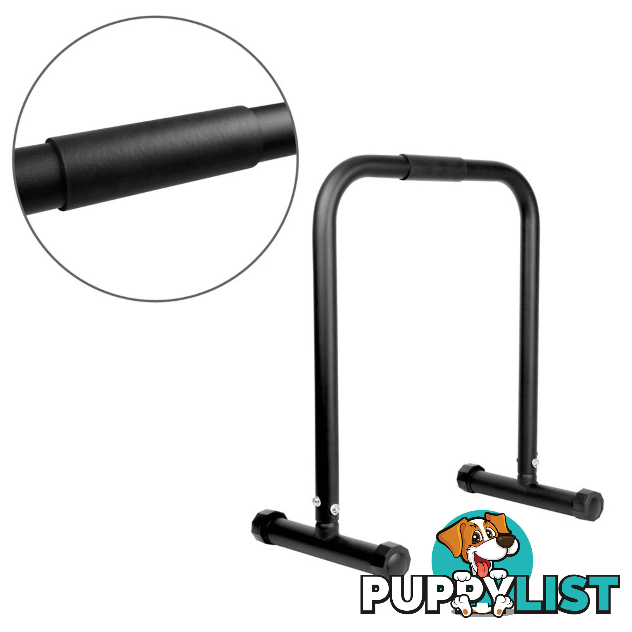 Fitness Chin Up Dip Parallel Bars Black