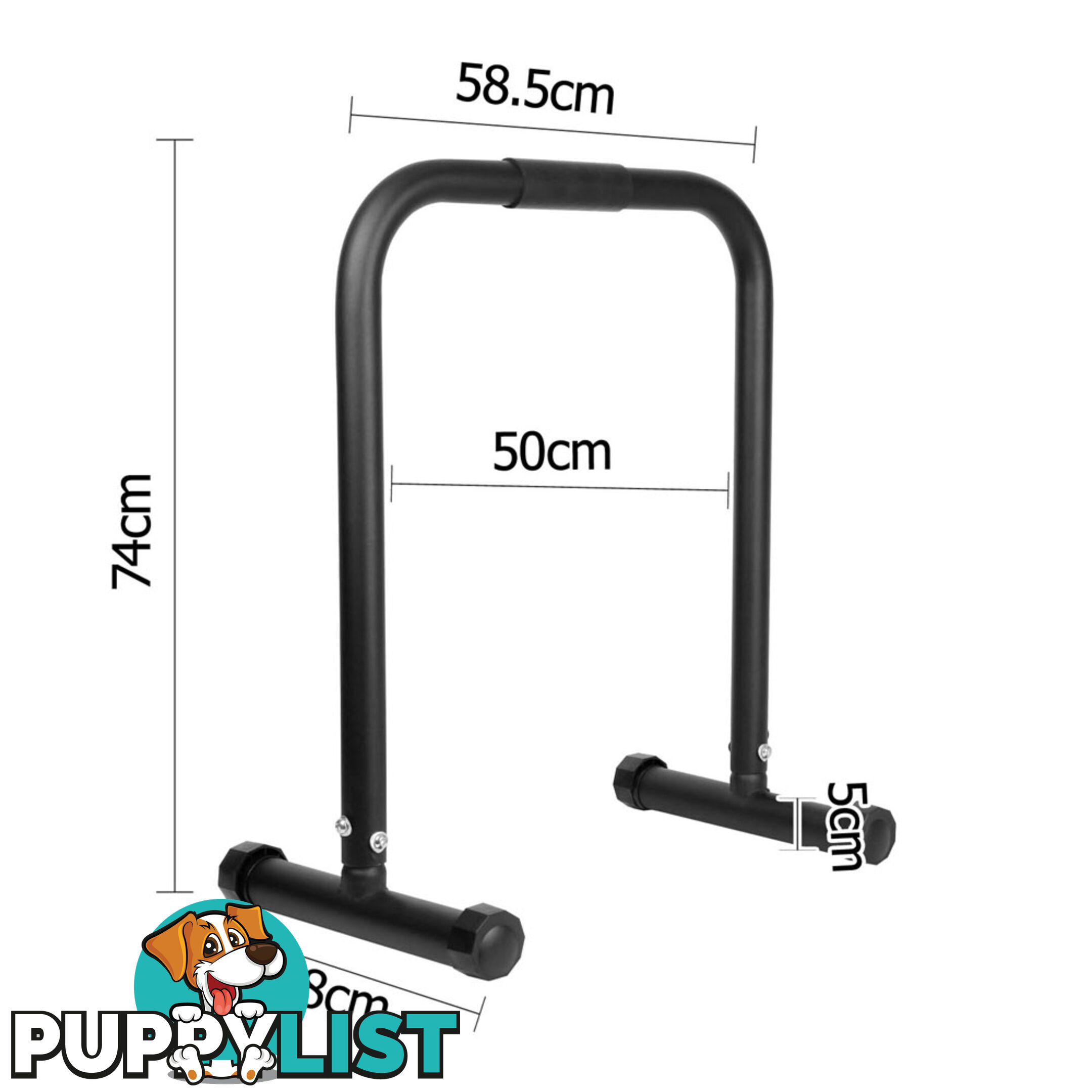 Fitness Chin Up Dip Parallel Bars Black